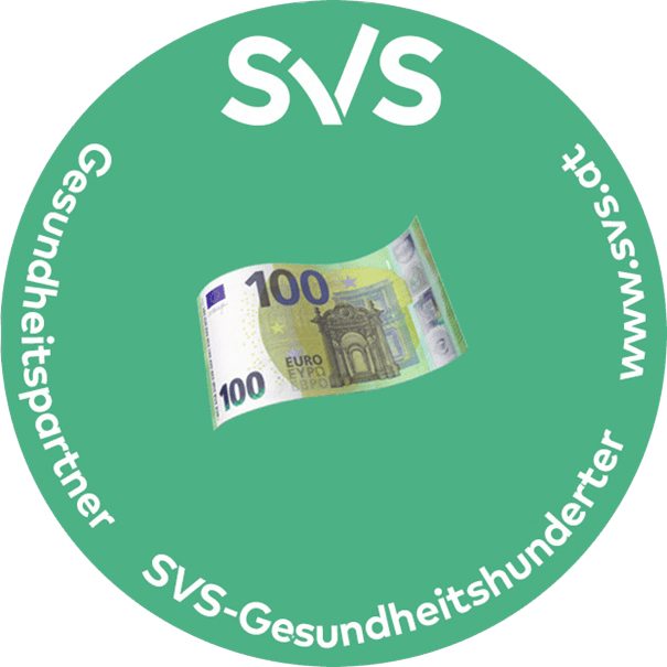 100-Euro-Schein im Wasser, Aqua Fit Logo, Schwimmbad, Wassergymnastik, Gesundheitsförderung, Aquatherapie, Sport im Wasser, Fitness, Wassersport, verbesserte Gesundheit, Kardiotraining.